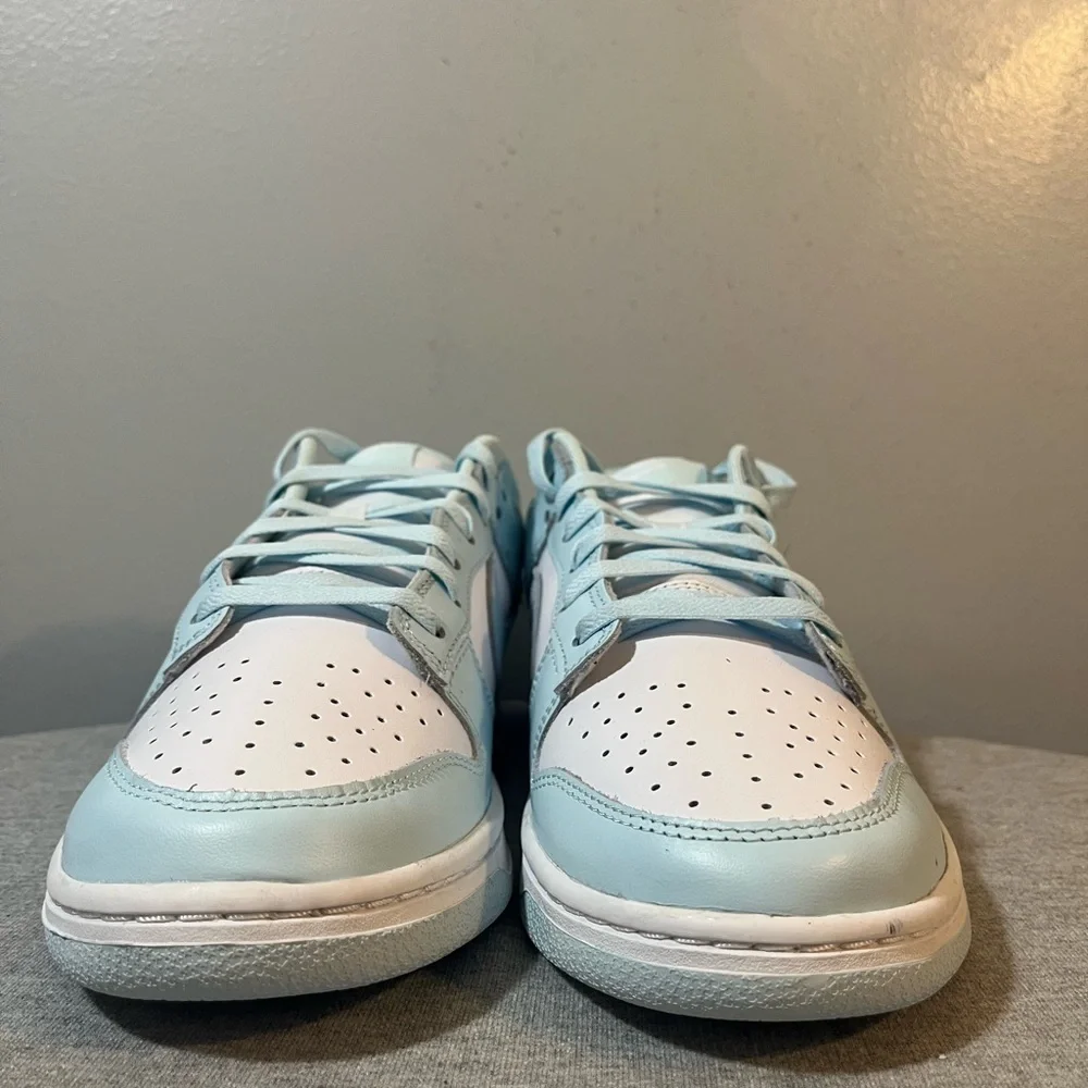 Nike Dunk Low Retro White Glacier Blue Sneaker Men's Shoe Size 10 DV0833 104 - Picture 2 of 11